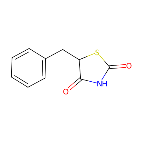 5-苄基噻唑烷-2，4-二酮结构图