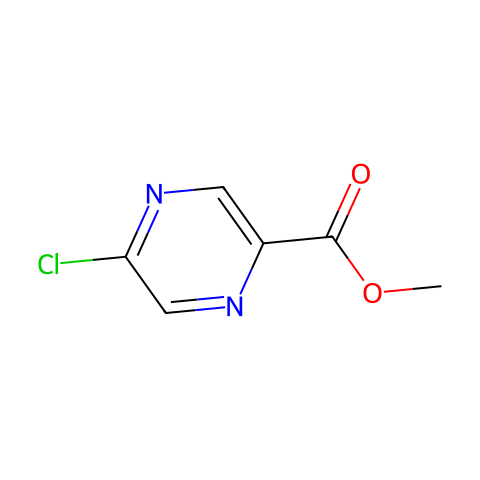 5-氯吡嗪-2-羧酸甲酯结构图