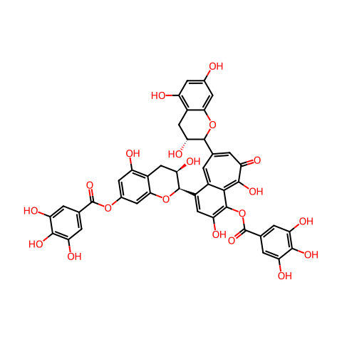 茶黄素-3,3'-双没食子酸结构图