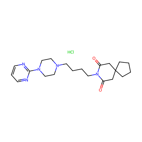 Buspirone Hydrochloride结构图