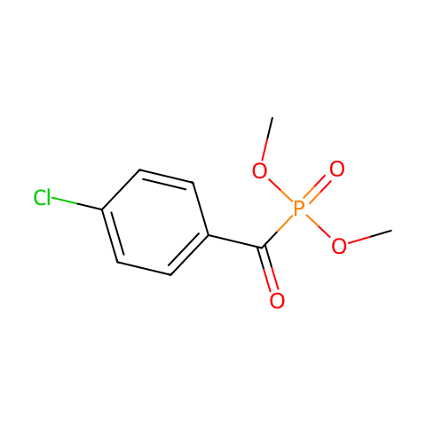 DIMETHYL(4-CHLOROPHENYLOXOMETHYL)PHOSPHONATE结构图
