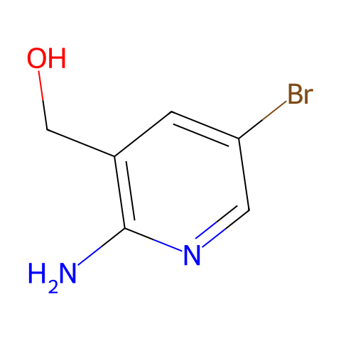 2-氨基-5-溴-3-(羟甲基)吡啶结构图