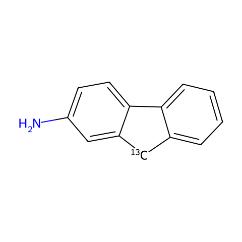[9-13C]-2-氨基芴结构图