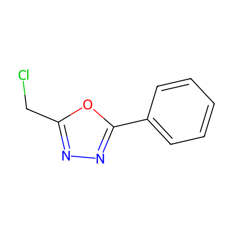 5-苯基-2-氯甲基-1,3,4-噁二唑结构图