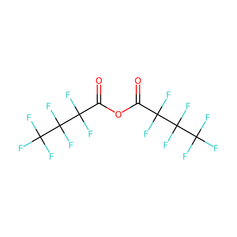 七氟丁酸酐(HFAA)结构图