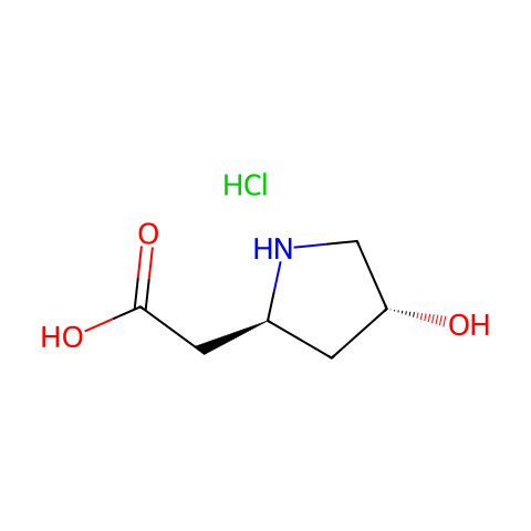L-β-高羟脯氨酸盐酸盐结构图