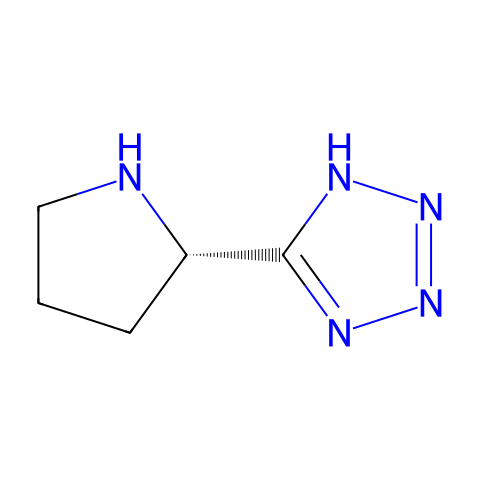 (S)-5-(吡咯烷-2-基)-1H-四唑结构图