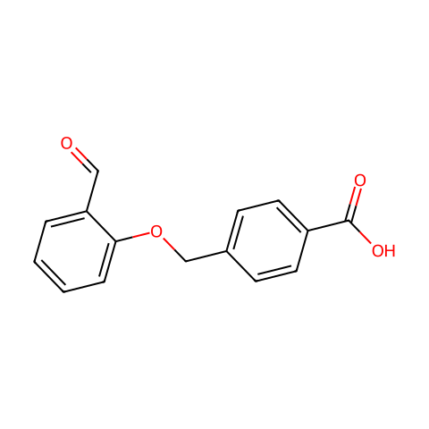 4-((2-formylphenoxy)methyl)benzoic acid结构图