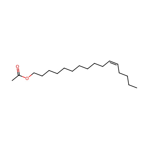 (Z)-11-十六碳烯-1-乙酸酯结构图