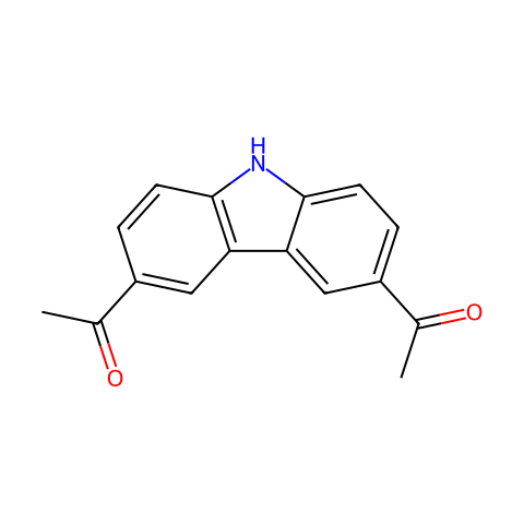 1,1'-(9H-咔唑-3,6-二基)双(乙-1-酮)结构图