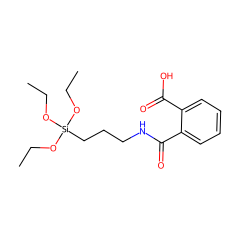 2-((3-(triethoxysilyl)propyl)carbamoyl)benzoic acid结构图