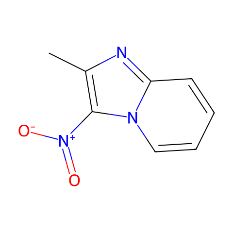 2-METHYL-3-NITROIMIDAZO[1,2-A]PYRIDINE结构图