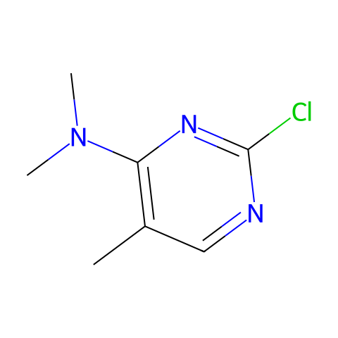 2-氯-N,N,5-三甲基嘧啶-4-胺结构图