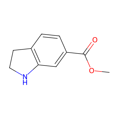 吲哚啉-6-羧酸甲酯结构图