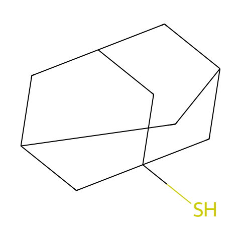 1-金刚烷硫醇结构图