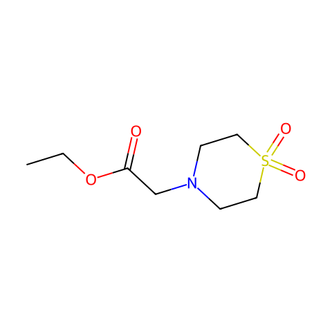 ETHYL 2-(1,1-DIOXO-1LAMBDA6,4-THIAZINAN-4-YL)ACETATE结构图