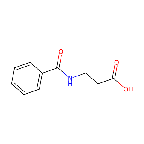 Benzoyl-Beta-Alanine结构图