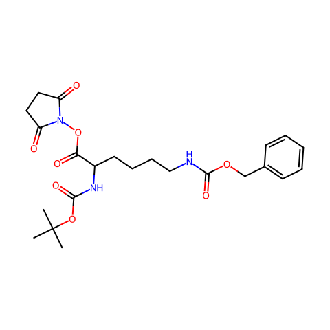 Boc-Lys(Z)-OSu结构图