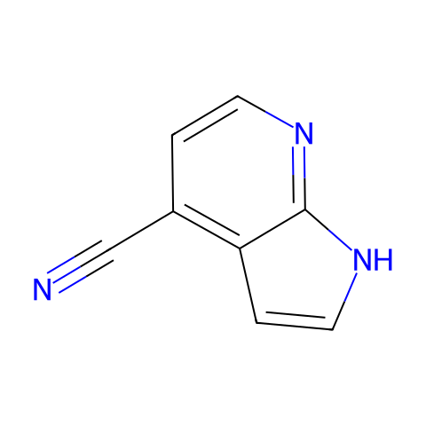 7-氮杂吲哚-4-甲腈结构图