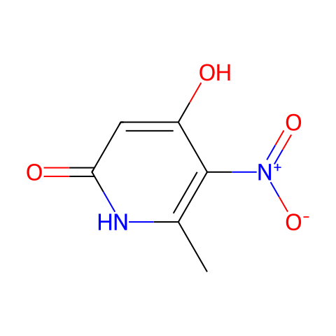6-甲基-5-硝基吡啶-2,4-二醇结构图