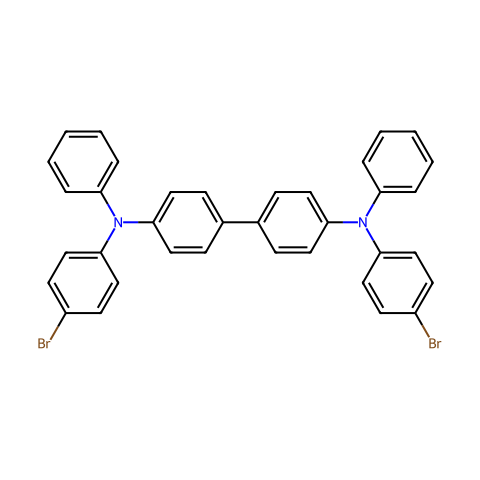 4,4′-双[(4-溴苯基)苯氨基]联苯结构图