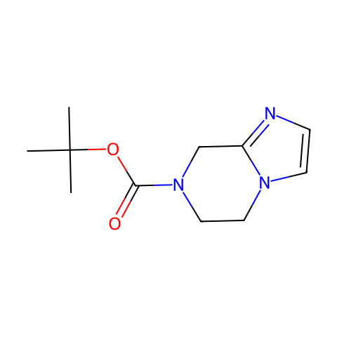tert-Butyl 5,6-dihydroimidazo[1,2-a]pyrazine-7(8H)-carboxylate结构图