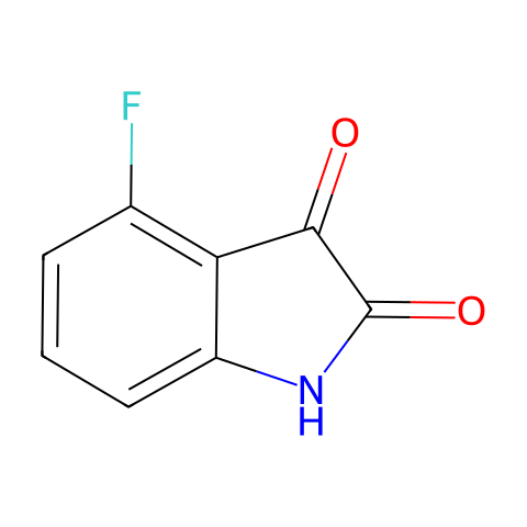 4-氟-2,3-吲哚二酮结构图