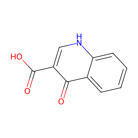4-羟基喹啉-3-甲酸结构图