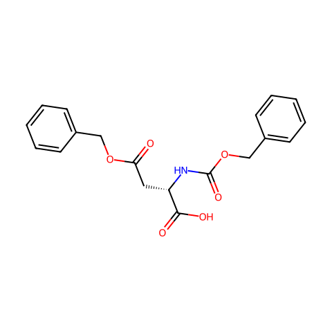 N-苄氧羰基-L-天冬氨酸-4-苄酯结构图