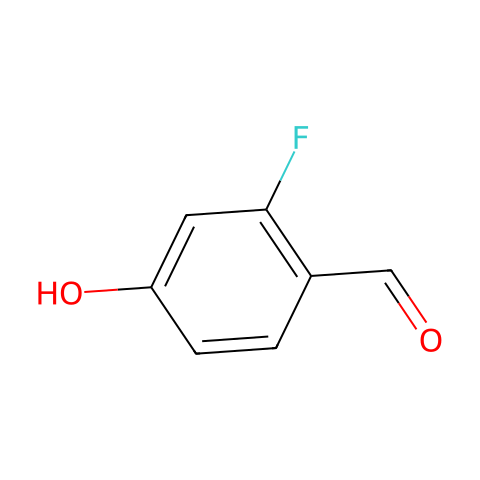 2-氟-4-羟基苯甲醛结构图