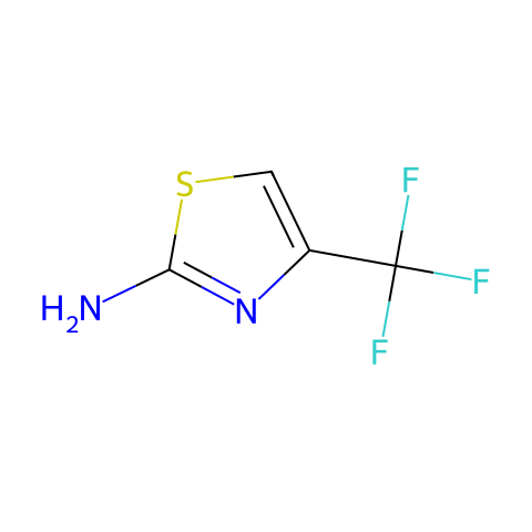 2-氨基-4-三氟甲基-1,3-噻唑结构图