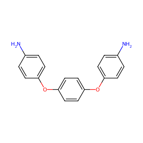 1,4-二(4-氨苯氧基)苯结构图