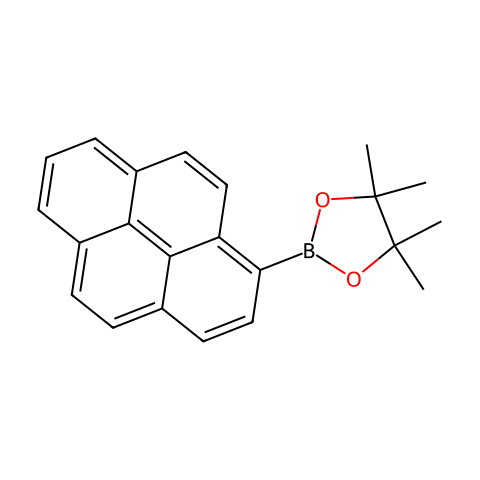 4,4,5,5-Tetramethyl-2-(pyren-1-yl)-1,3,2-dioxaborolane结构图
