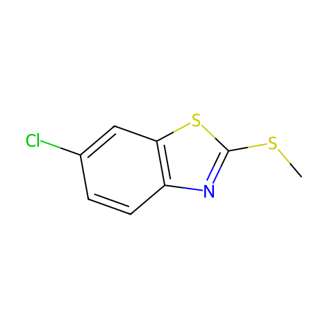 Benzothiazole, 6-chloro-2-(methylthio)- (6CI,7CI,8CI,9CI)结构图