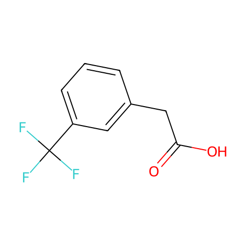 3-(三氟甲基)苯乙酸结构图