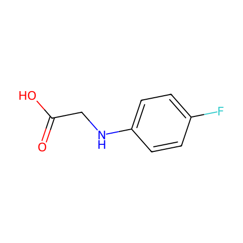 N-(4-氟苯基)甘氨酸结构图