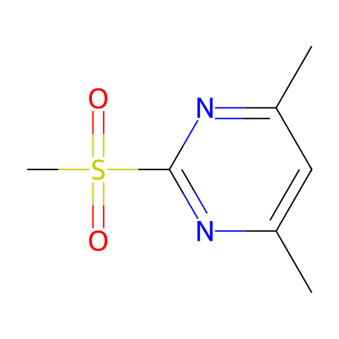 4,6-二甲基-2-(甲磺酰基)嘧啶结构图
