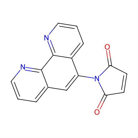 1,10-菲咯啉马来酰亚胺结构图