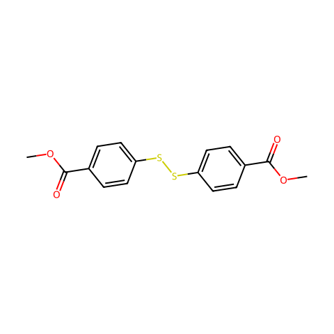 双(对苯甲酸甲酯)二硫化物结构图
