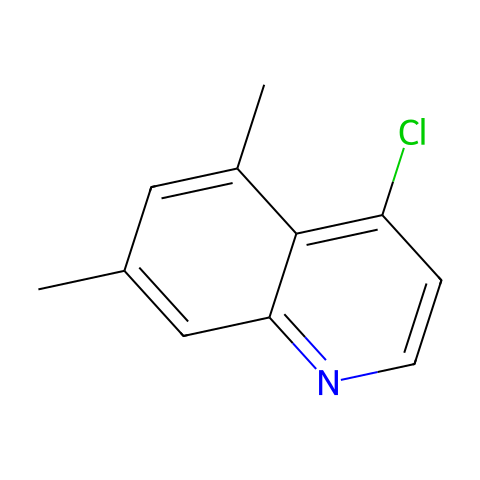 4-氯-5,7-二甲基喹啉结构图