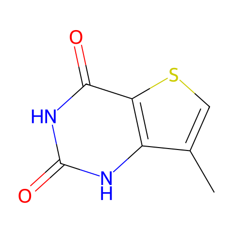 7-Methylthieno[3,2-d]pyrimidine-2,4-diol结构图