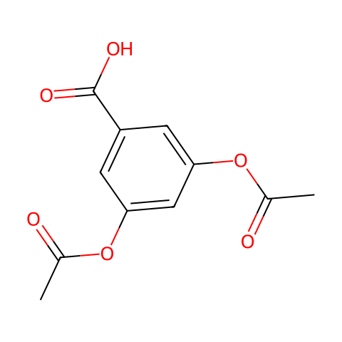 3,5-二乙酰氧基苯甲酸结构图