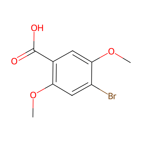 4-溴-2,5-二甲氧基苯甲酸结构图
