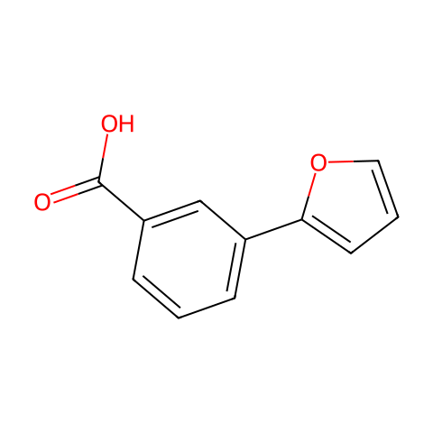 3-(呋喃-2-基)苯甲酸结构图
