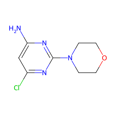 6-氯-2-吗啉嘧啶-4-胺结构图