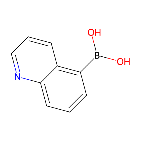 喹啉-5-硼酸(含数量不等的酸酐)结构图
