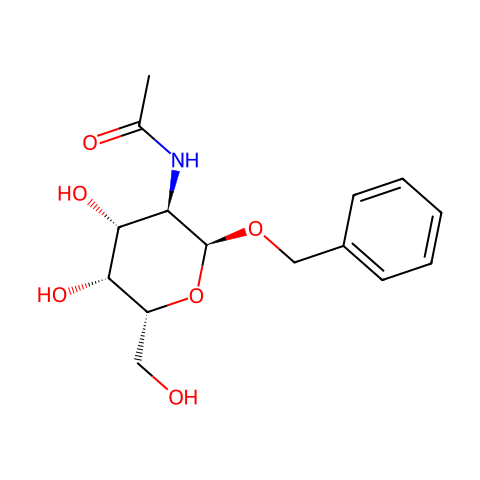 苄基-2-乙酰胺基-2-脱氧-Α-D-吡喃半乳糖苷结构图