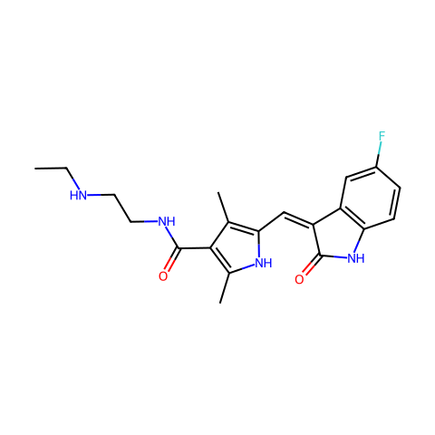 N-Desethyl Sunitinib结构图