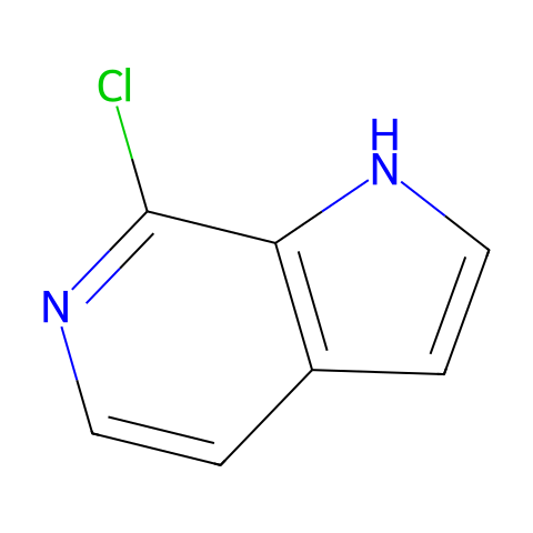 7-氯-1H-吡咯[2,3-C]吡啶结构图