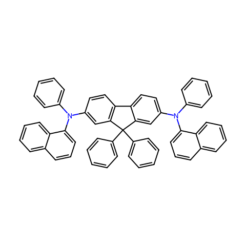 N2,N7-DI-1-萘基-N2,N7,9,9-四苯基-9H-芴-2,7-二胺结构图